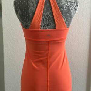 LULULEMON Orange Tank Top w/ Support, B/C Cup, Size S